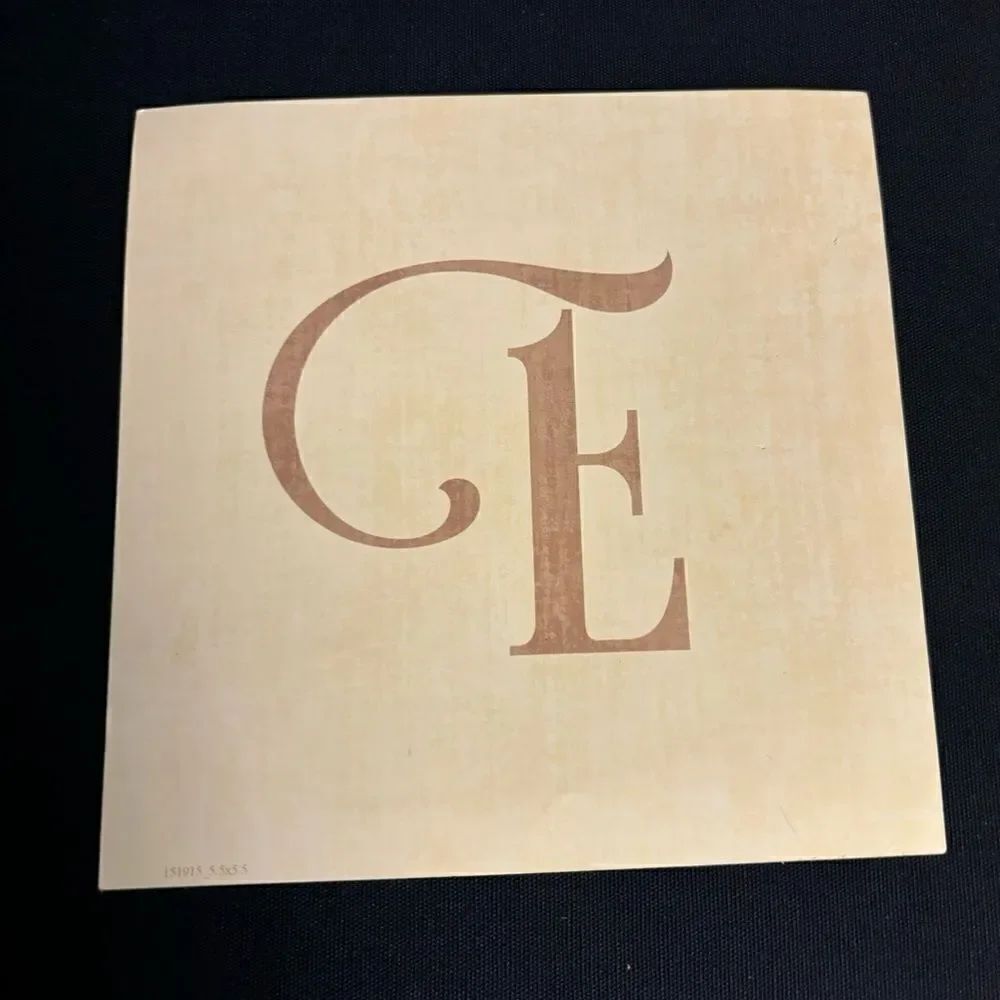 ⚡️🧨💵 5.5” NEW! “E” Square Monogram Letter Print Ready to be Framed Print Only